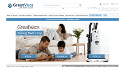 Desktop Screenshot of greatvacs.com